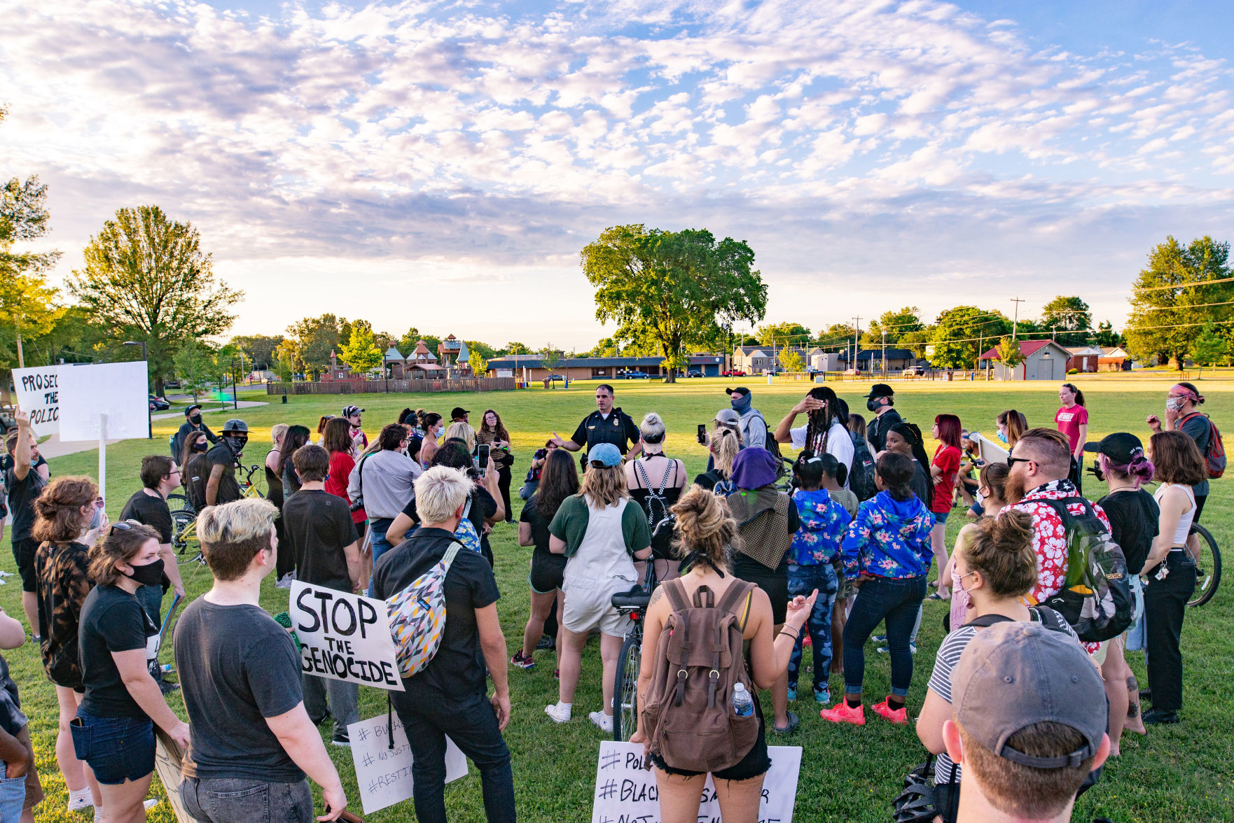 Protests remain peaceful on second day